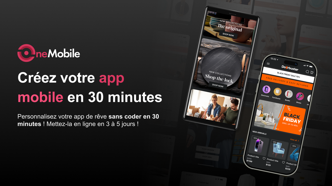 créer et personnaliser une application mobile sans codage