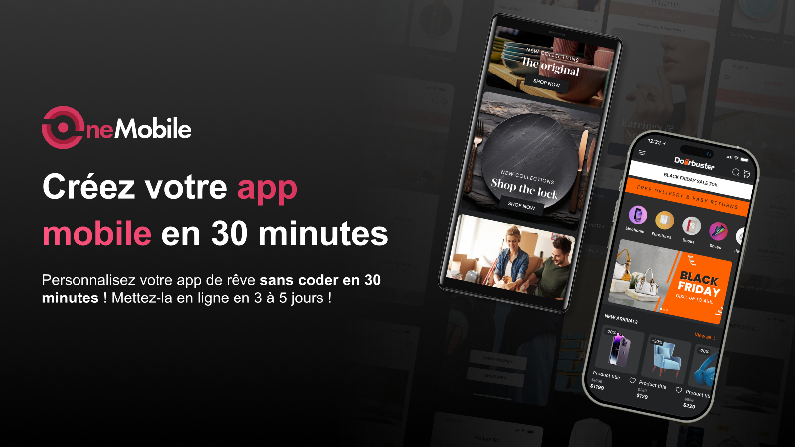 créer et personnaliser une application mobile sans codage