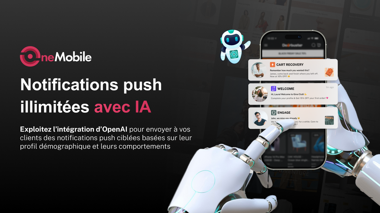 Personnaliser les messages avec des notices push créées par l'IA
