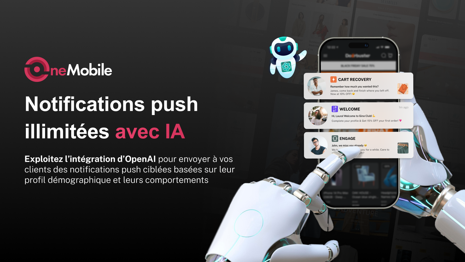 Personnaliser les messages avec des notices push créées par l'IA