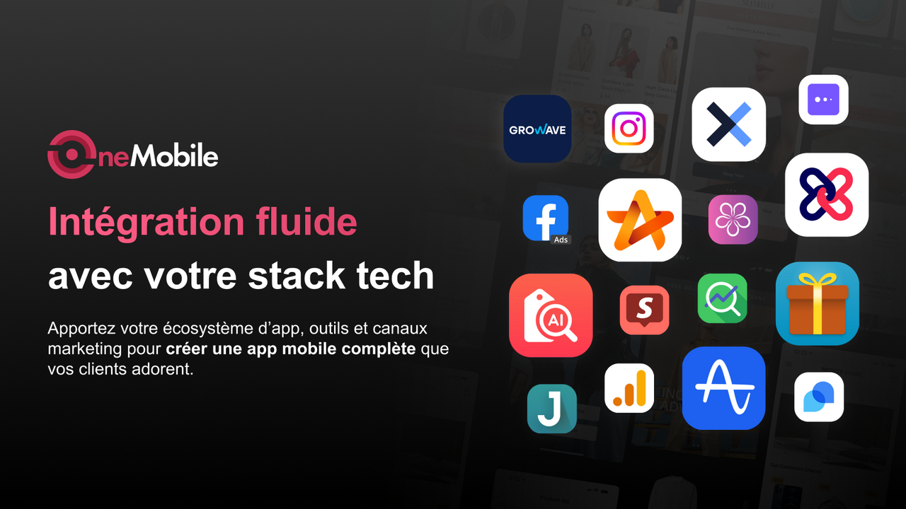 Intégration parfaite avec outils d'analyse, de marketing, etc.