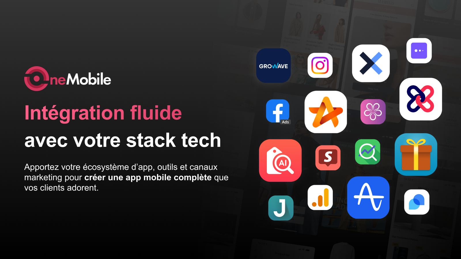 Intégration parfaite avec outils d'analyse, de marketing, etc.