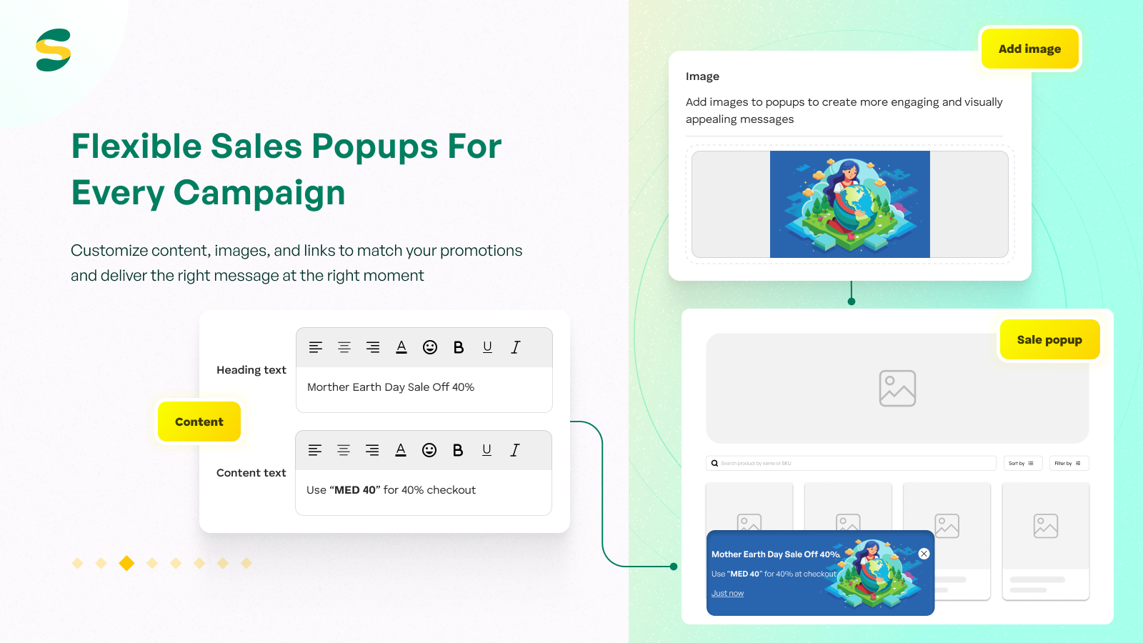 Pop-up de promotion.