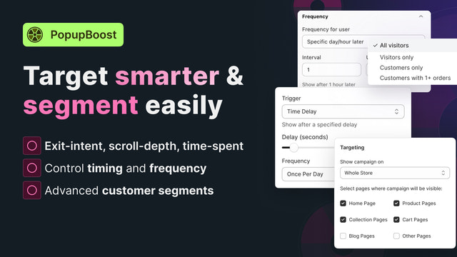 Spin wheel triggers and page rules