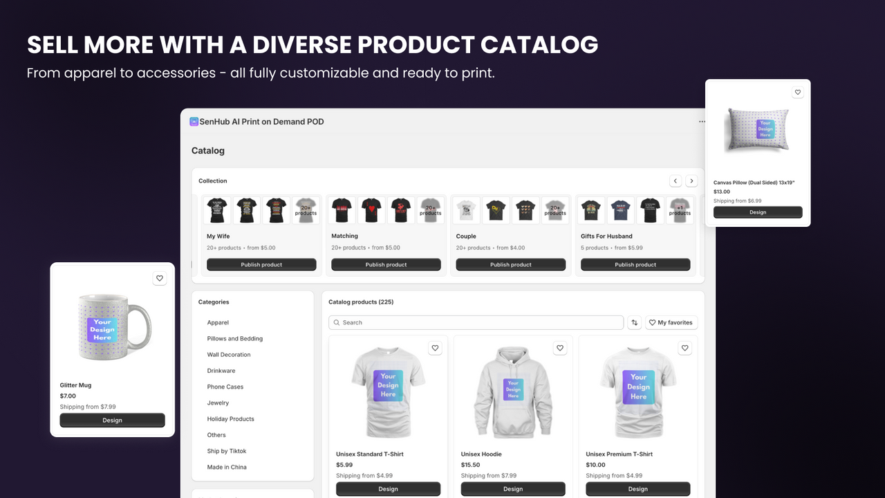 SELL MORE WITH A DIVERSE PRODUCT CATALOG
