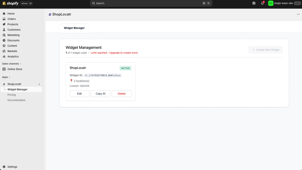 Landing page 
