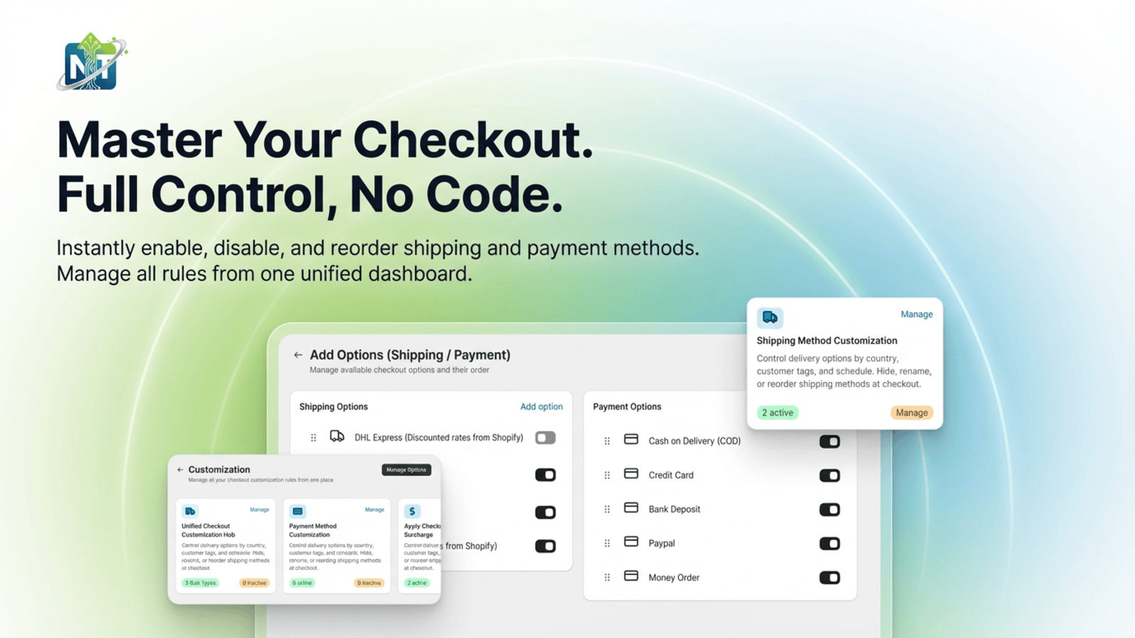 Options and customizations