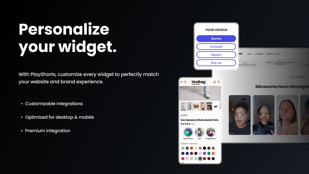 Personalize your widget