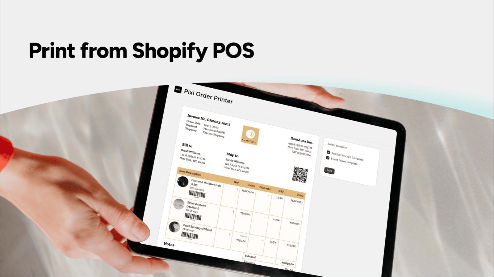 POS Print from iPad and Andorid device