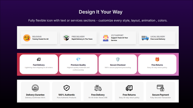 ShopVisual - Feature Icons, customize in your way