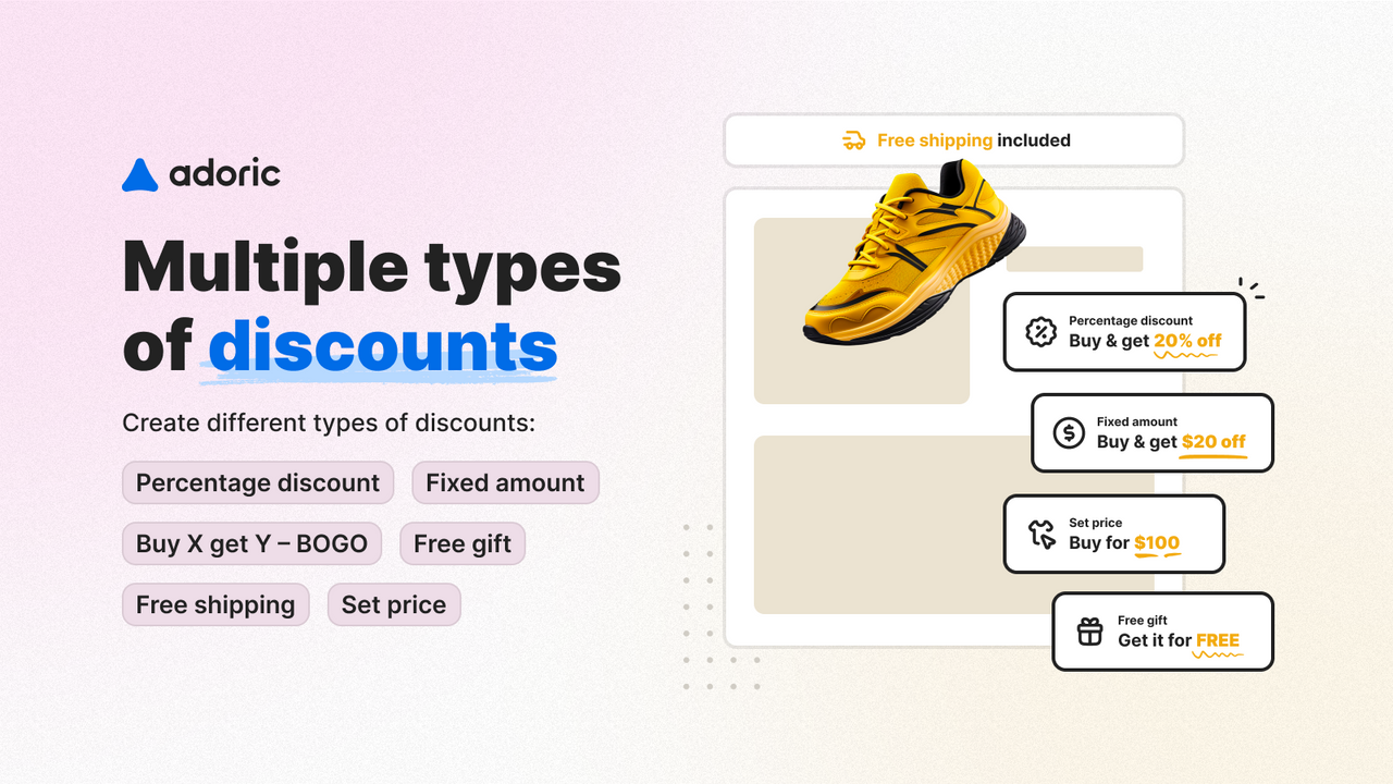 Multiple types of discounts