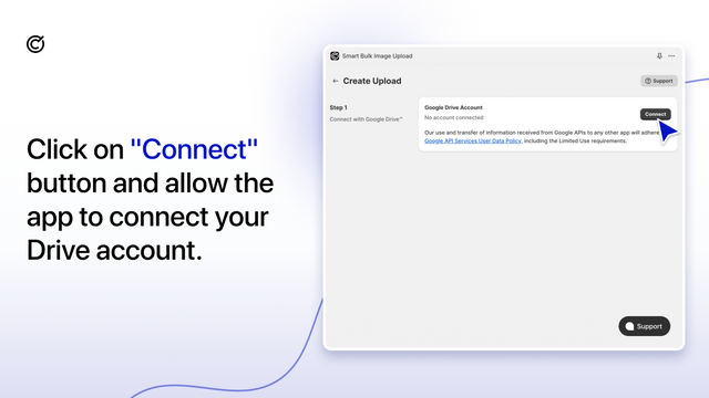 Connect app to your Google Drive , Dropbox to get product photos