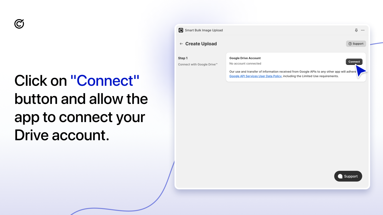 Connect app to your Google Drive , Dropbox to get product photos