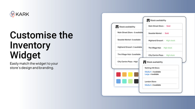 Customize styling of the inventory widget