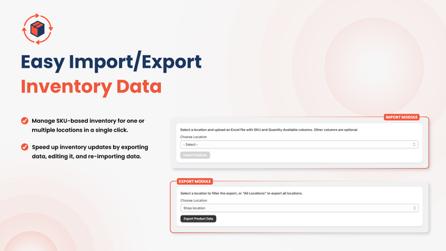 Easy Import/Export Inventory Data