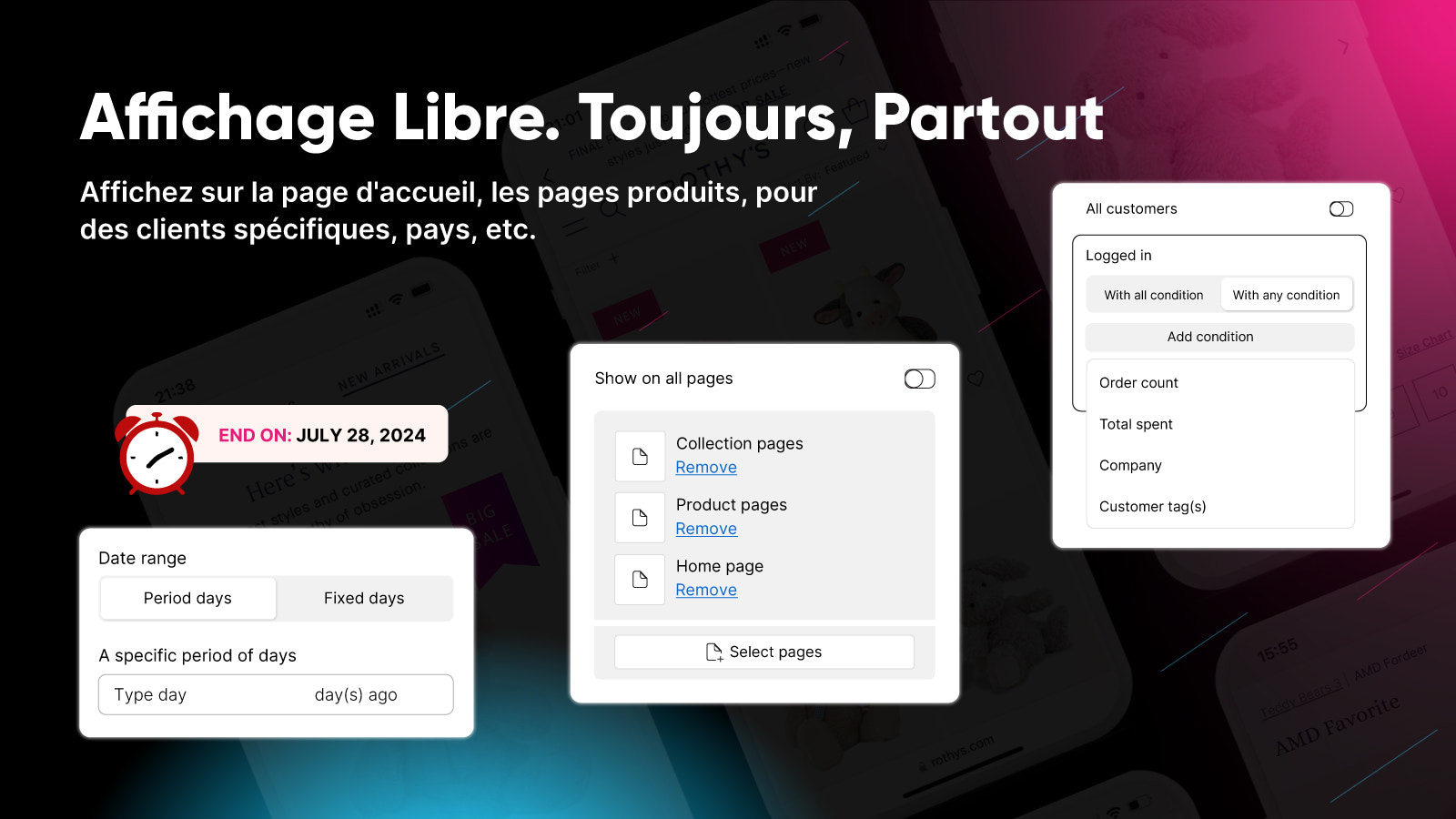 Étiquettes et badges de conditions