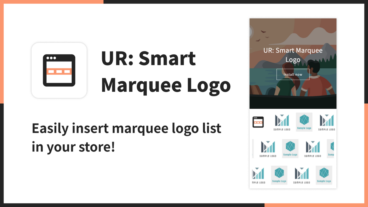 Easily insert marquee logo list in your store!
