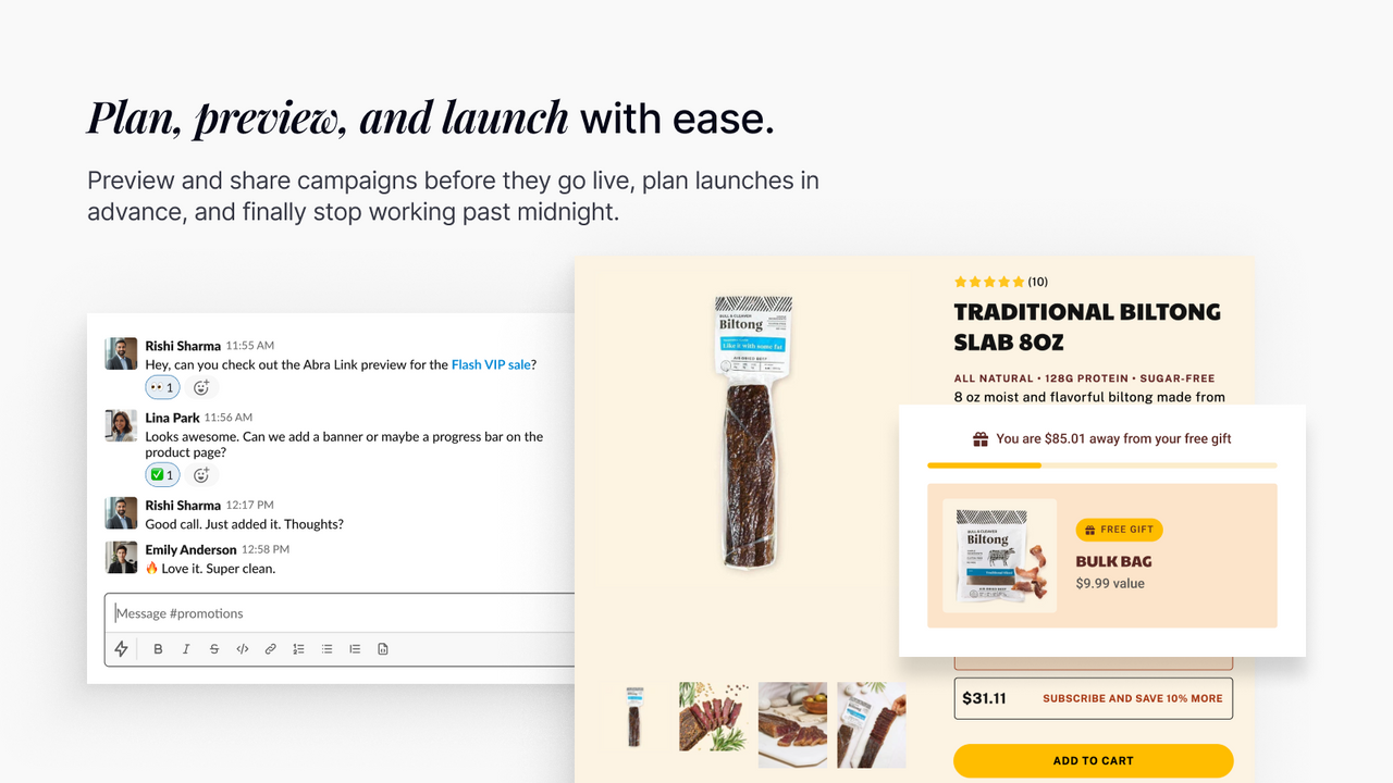 Build, schedule, and test Shopify discounts with ease
