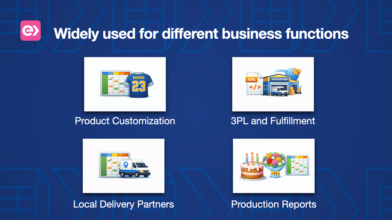 Widely used for different business functions
