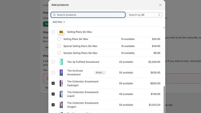 Adding discount protection to products