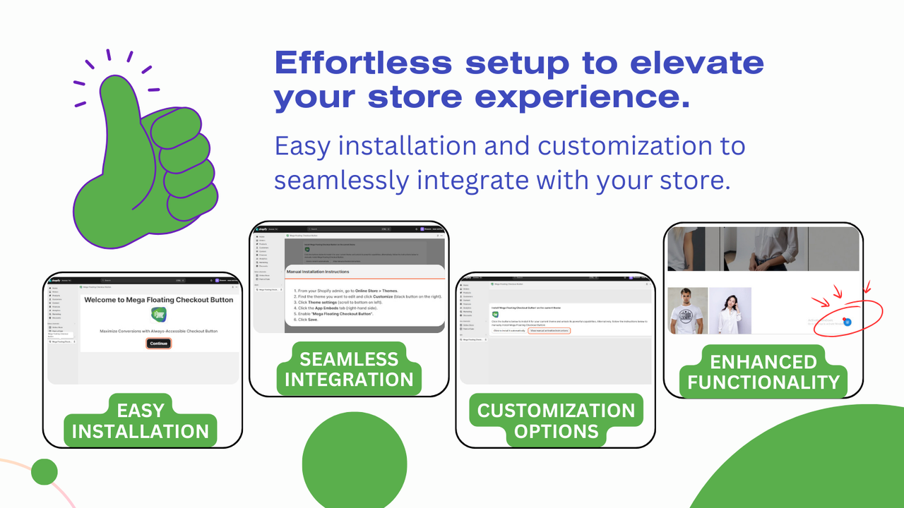 Mega Floating Checkout Button: easy setup & seamless integration