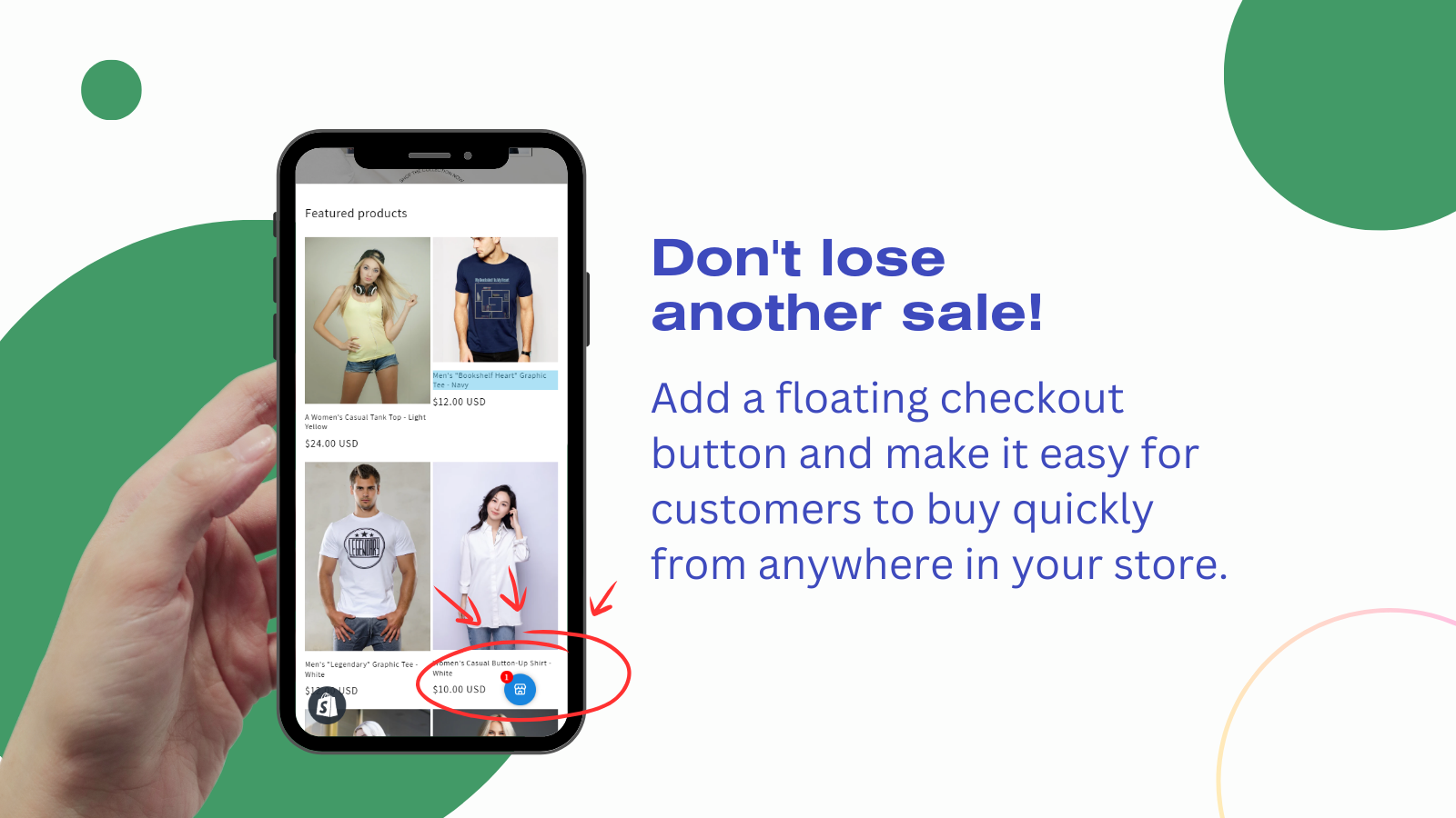Mega Floating Checkout Button: don't lose another sale