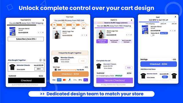 Fully Customizable In Cart Upsell Drawer | Shopify app