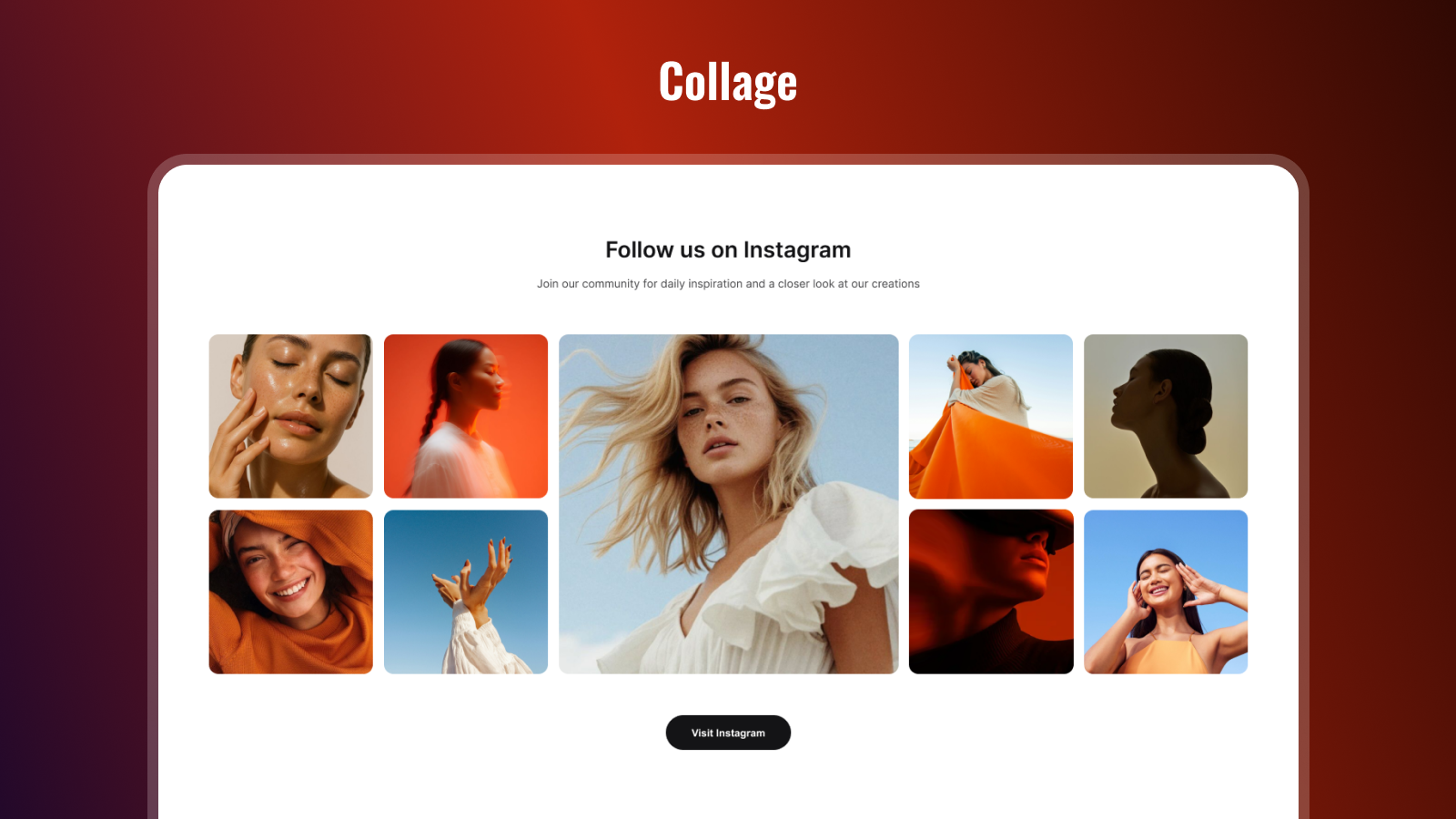 Collage: Dynamic Instagram Collage with Multiple Style Variants