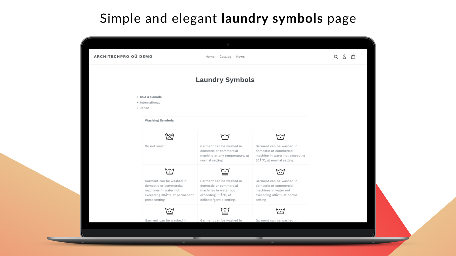 Laundry Symbols Clothing Care icons