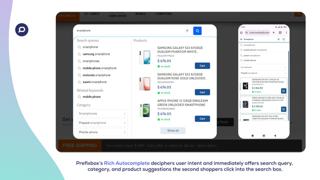 Prefixbox Rich Autocomplete (Suchleiste)