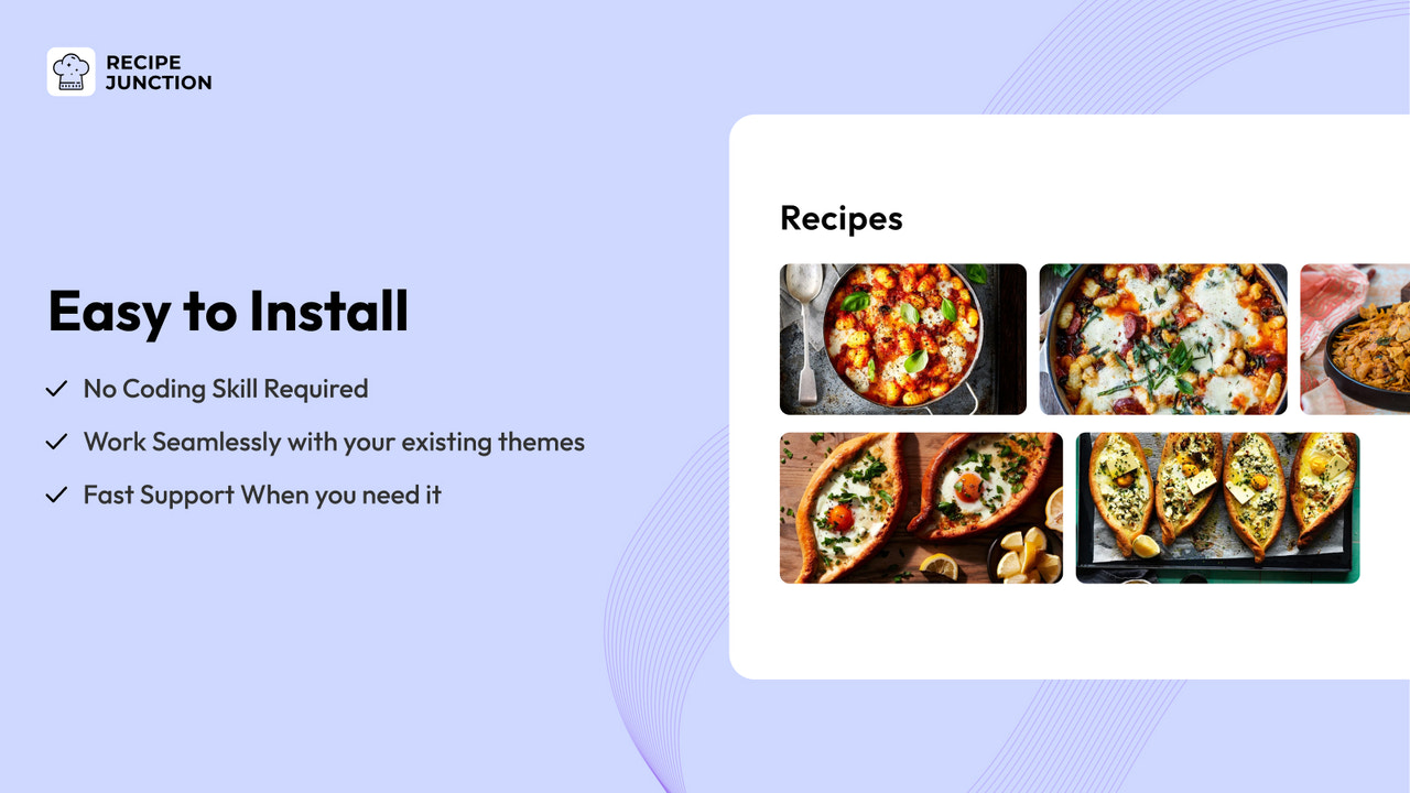 Easy to Install : No code required.