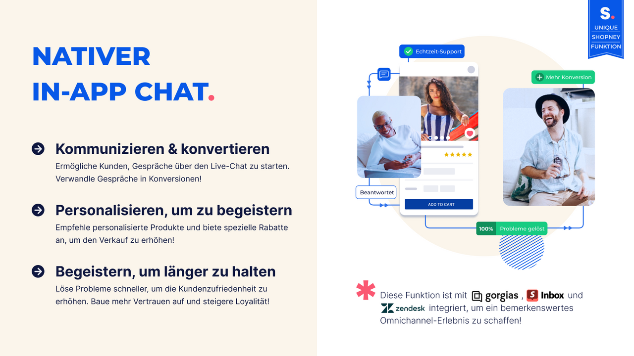 Beste native iOS und Android Shopify mobile App