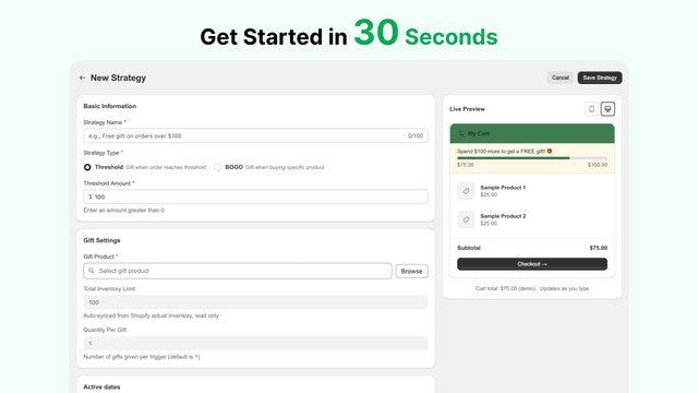 Get Started in 30 Seconds