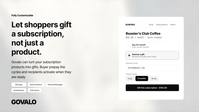 Subscription gifting