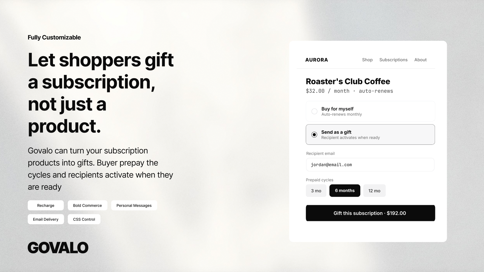 Subscription gifting