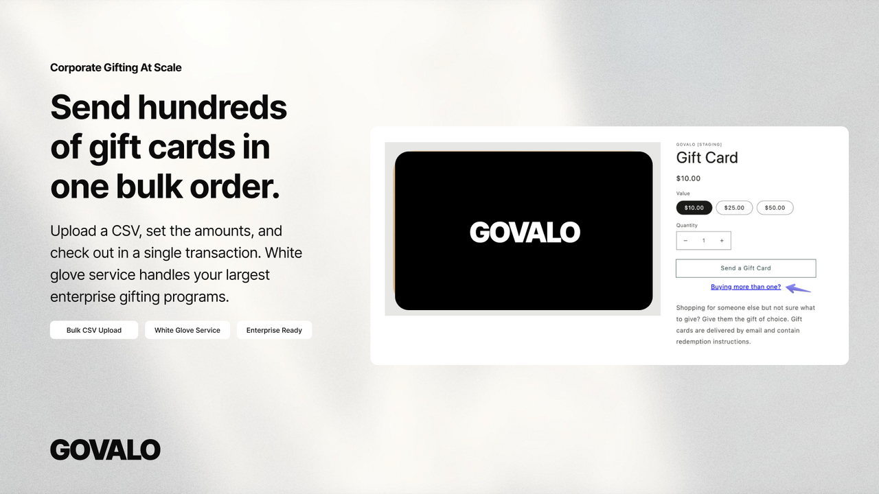 Bulk and corporate gifting gift cards csv