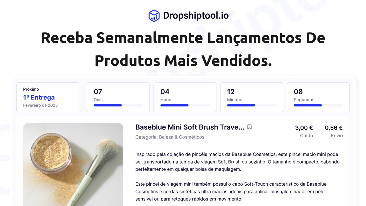 Portfólio selecionado dos produtos mais vendidos da semana