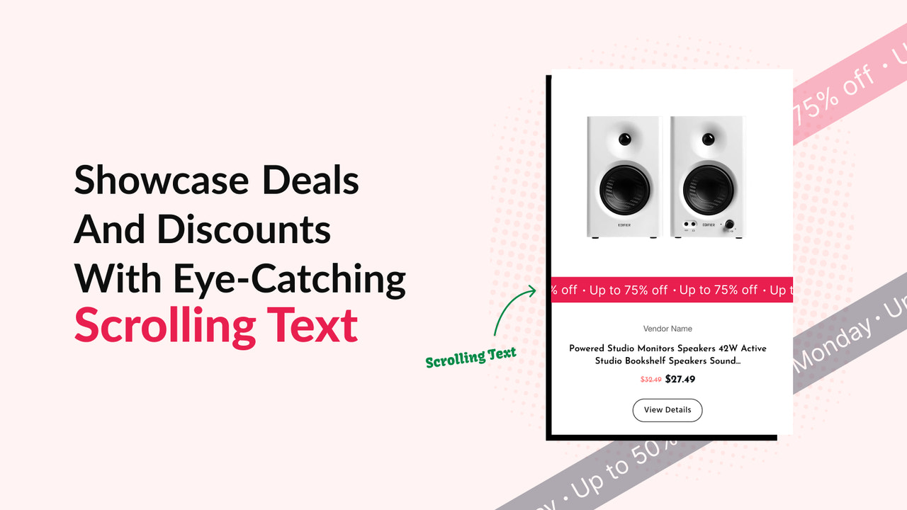 scrolling text