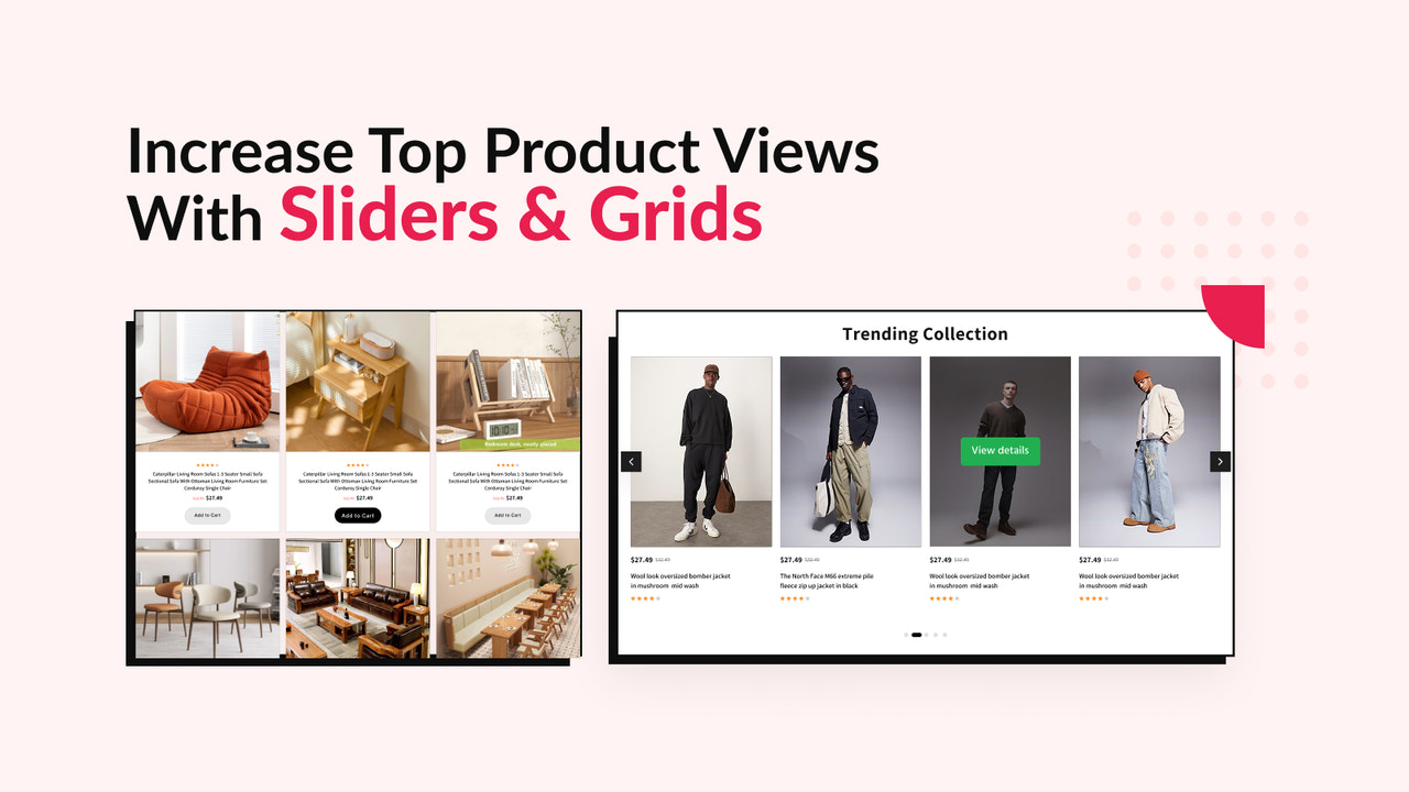 slider and grid view