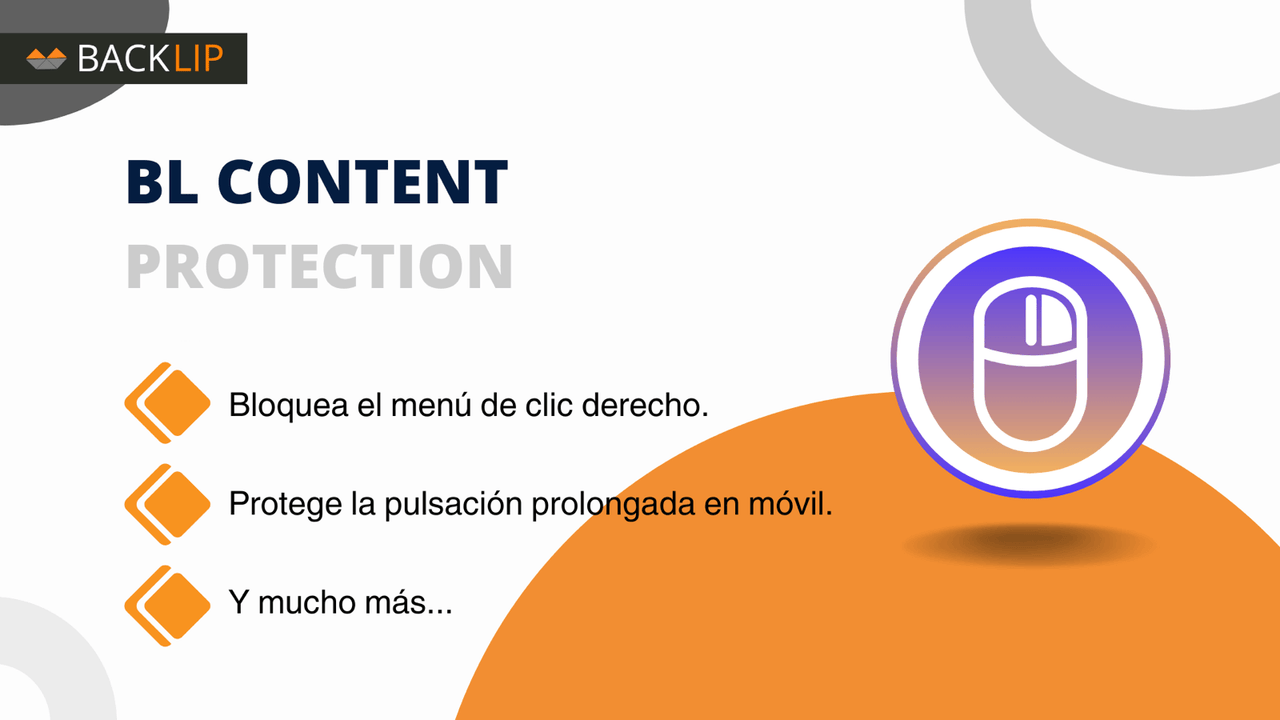 BACKLIP Protección de Contenido