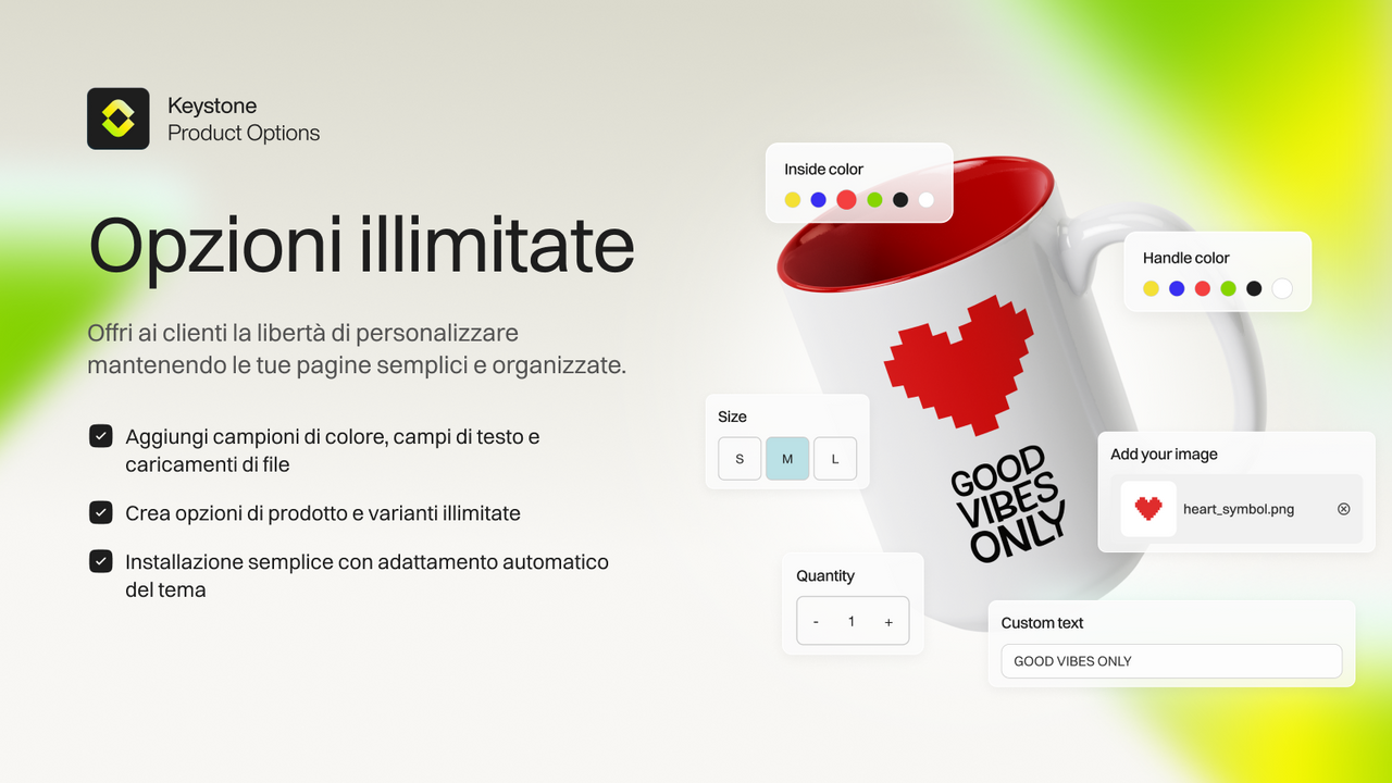 Aggiungi facilmente campioni, campi testo e file