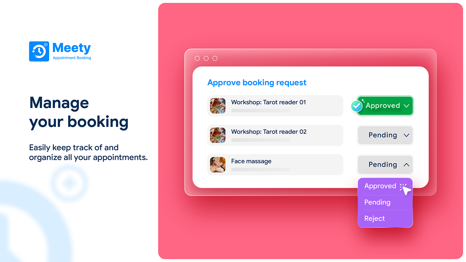 Manage your booking with customers
