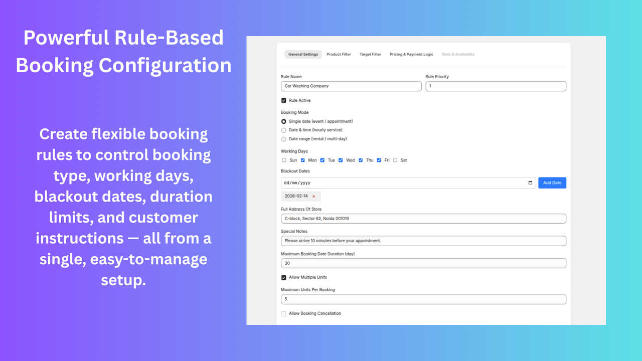 booking calendar 