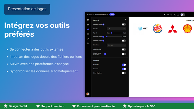 Options de configuration avancées