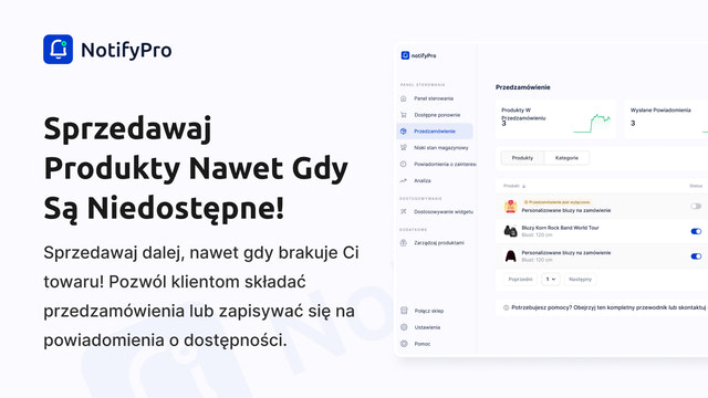 Przyjmuj zamówienia w przedsprzedaży