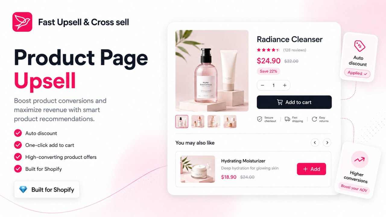 Show offers on product, cart, checkout, and post-purchase