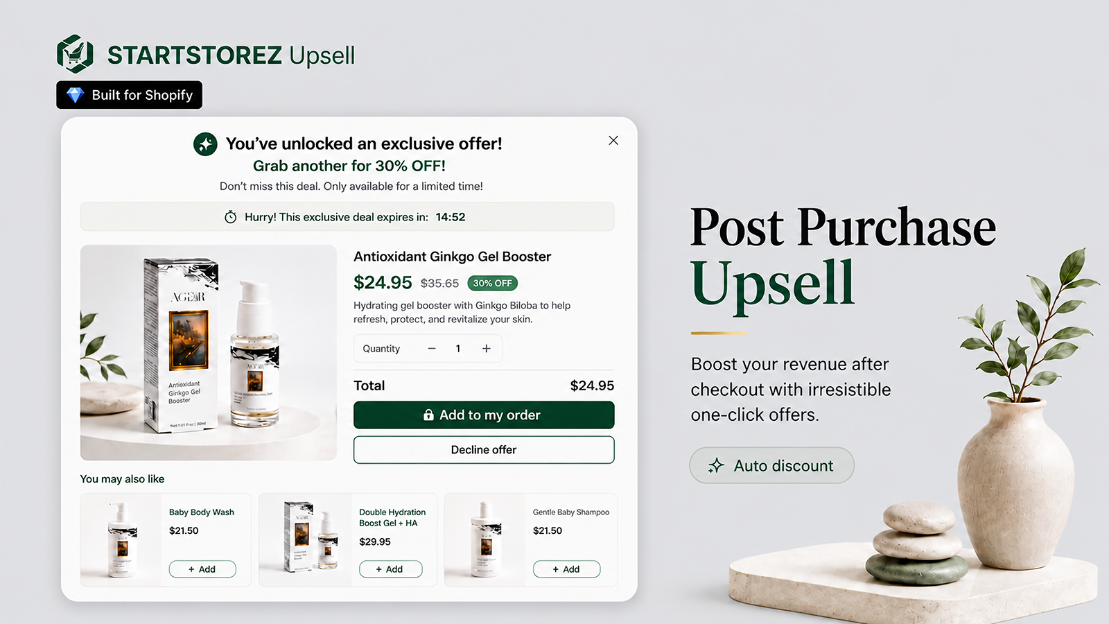 Create AI upsells, cross-sells, and add-on offers 