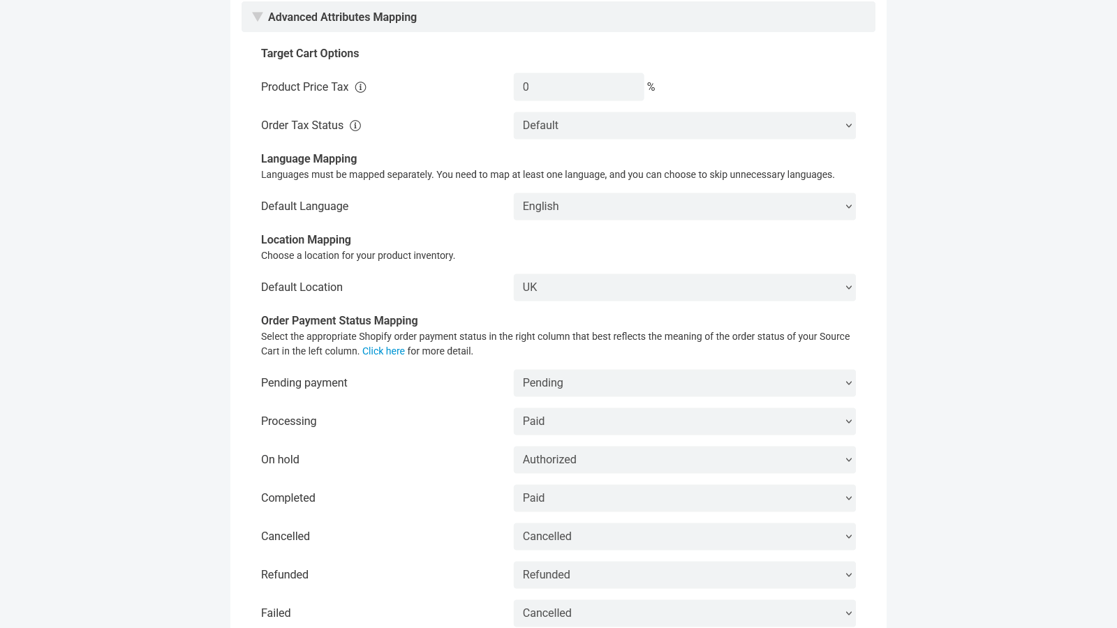 WooCommerce to Shopify Migration Order Payment Statuses