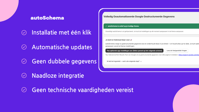 Code voor gestructureerde data voor rich results