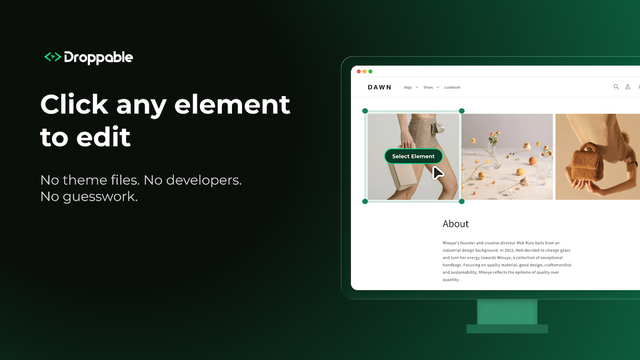 Click any element to start editing instantly